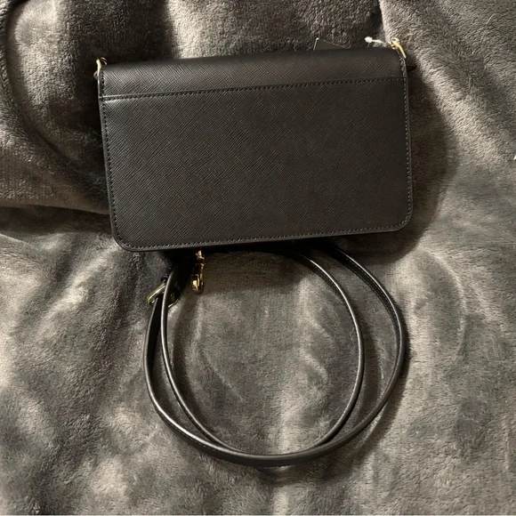 Kate Spade Black Floral Embossed Women's Bag - Picture 2 of 5